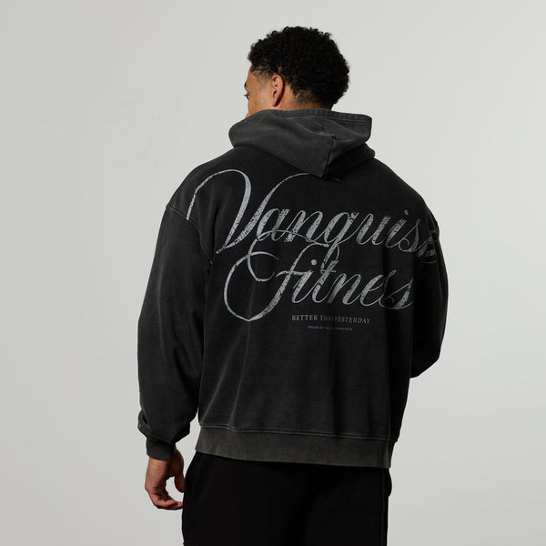 VQ X Jbeast v2 Washed Black Hoodie 1枚目の画像