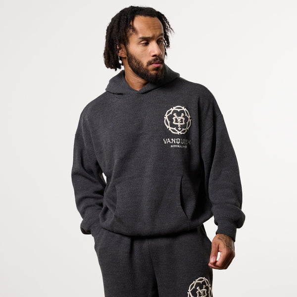 THORN KNIT STORM GREY OVERSIZED HOODIE 1枚目の画像
