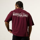 Vanquish Bodybuilding Oxblood Oversized Boxy T Shirt 1枚目の画像
