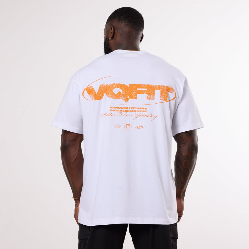 Vanquish TSP VQFIT Revolve Oversized White T Shirt 1枚目の画像