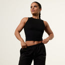 Vanquish Essential Black Longline Ribbed Tank 1枚目の画像
