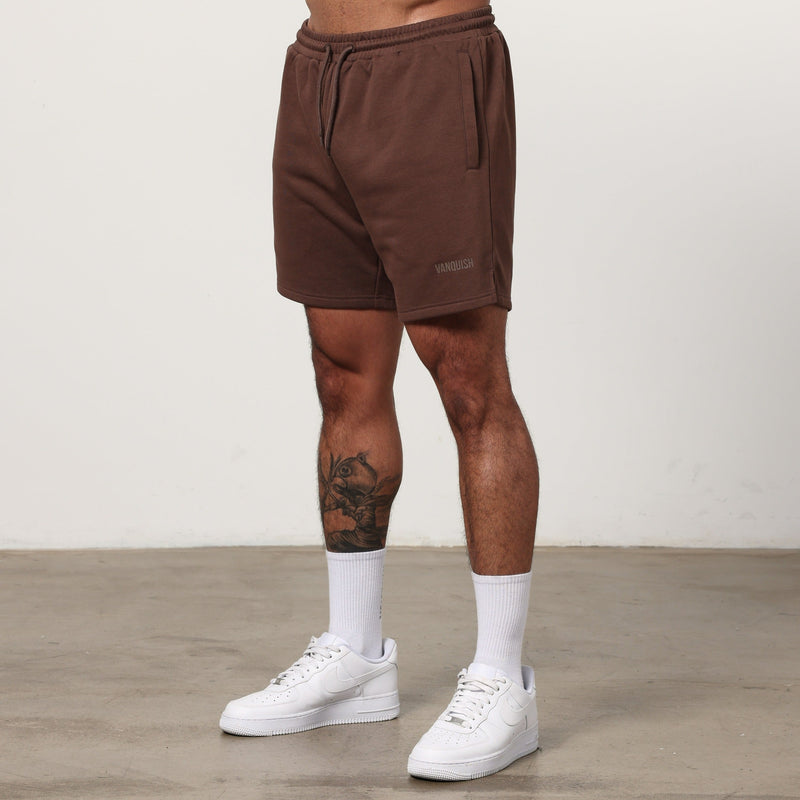 Vanquish Essential Chocolate Regular Fit Shorts 1枚目の画像