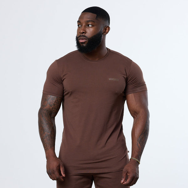 Vanquish Essential Chocolate Slim Fit Short Sleeve T Shirt 1枚目の画像