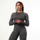 Vanquish Elevate Seamless Charcoal Long Sleeve Top 1枚目の画像