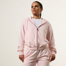 Vanquish Essential Ballet Pink Cropped Zip Through Hoodie 1枚目の画像