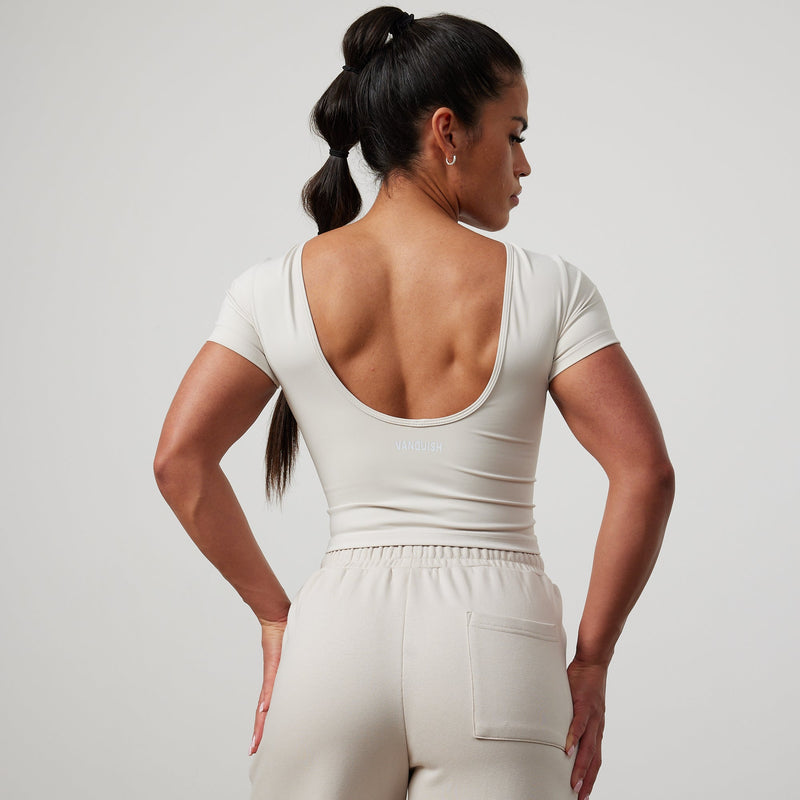 Vanquish Enhance Nude Midi Ballet Back T Shirt 3枚目の画像