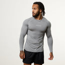 Vanquish Ultra Soft Steel Grey Long Sleeve Slim Fit T Shirt 1枚目の画像