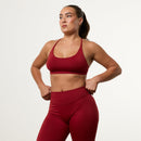 Vanquish Elevate V2 Scarlet Red Seamless Cross Back Minimal Bra 2枚目の画像