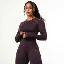 Vanquish Elevate Seamless Plum Long Sleeve Top 1枚目の画像