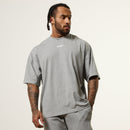 Vanquish Essential V2 Grey Melange Oversized Boxy T Shirt 1枚目の画像
