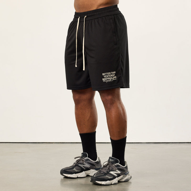 Vanquish Bodybuilding Black Mesh Shorts 1枚目の画像