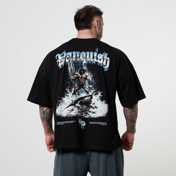 Vanquish Olympus Black Poseidon Oversized Boxy T Shirt 1枚目の画像