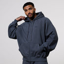 Vanquish Essential Denim Blue Oversized Heavyweight Hoodie 3枚目の画像