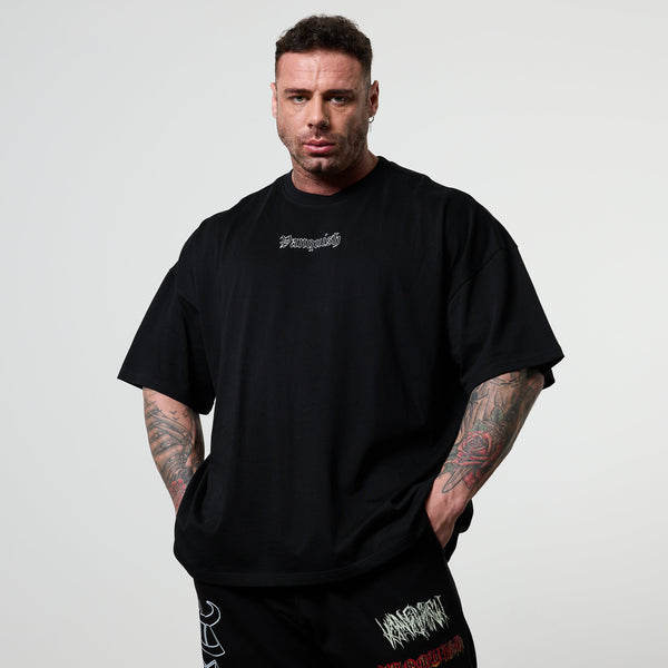 Vanquish Olympus Black Heavyweight Oversized Boxy T Shirt 1枚目の画像