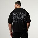 Vanquish Metal Black Boxy Oversized T Shirt 1枚目の画像