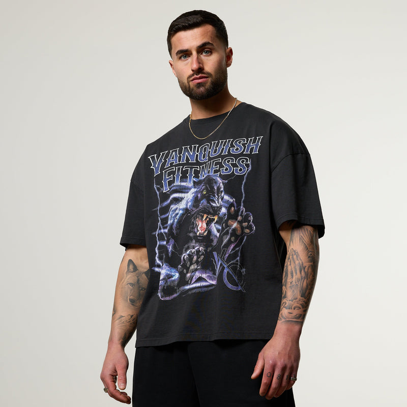 Vanquish Obsidian Black Panther Oversized Boxy T Shirt 1枚目の画像