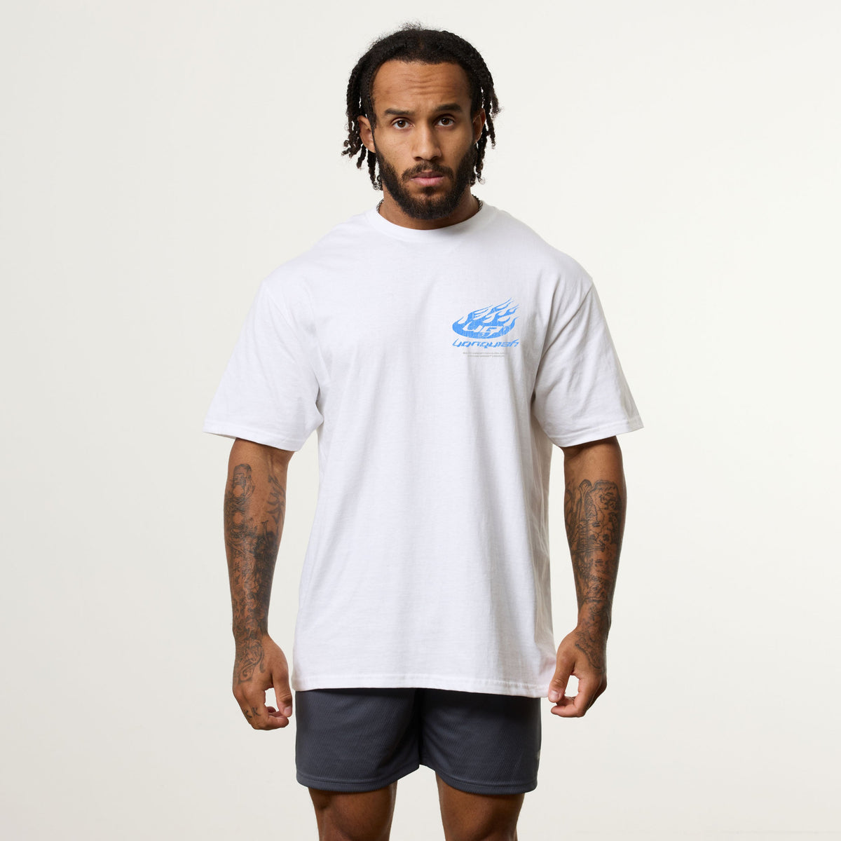 Lのみ】VANQUISH FITNESS Revolveモデル ファイヤーボール ホワイト