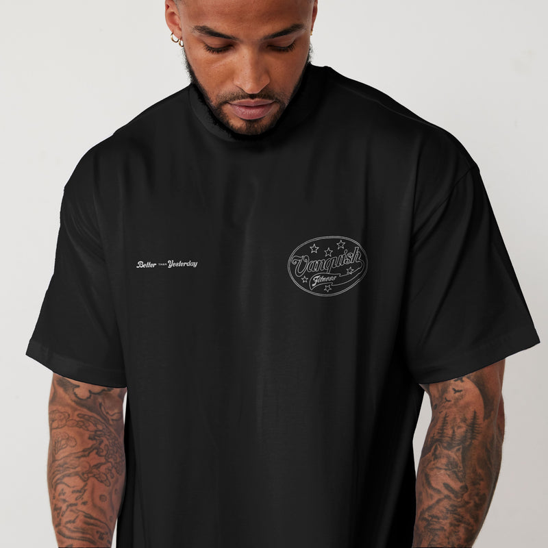 REVOLVE VINTAGE FLOURISH BLACK OVERSIZED TEE 2枚目の画像