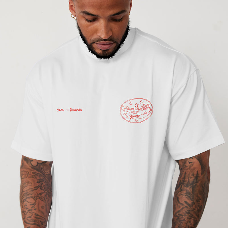 REVOLVE VINTAGE FLOURISH WHITE OVERSIZED TEE 2枚目の画像