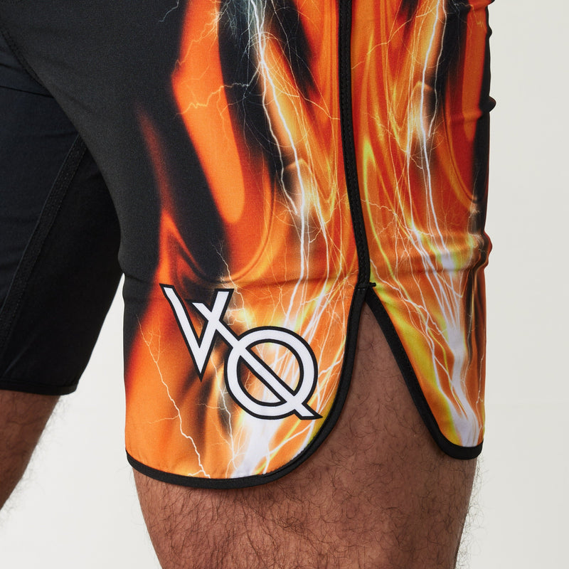 VQ Black and Orange Jeremy Buendia Men's Physique Board Shorts 6枚目の画像