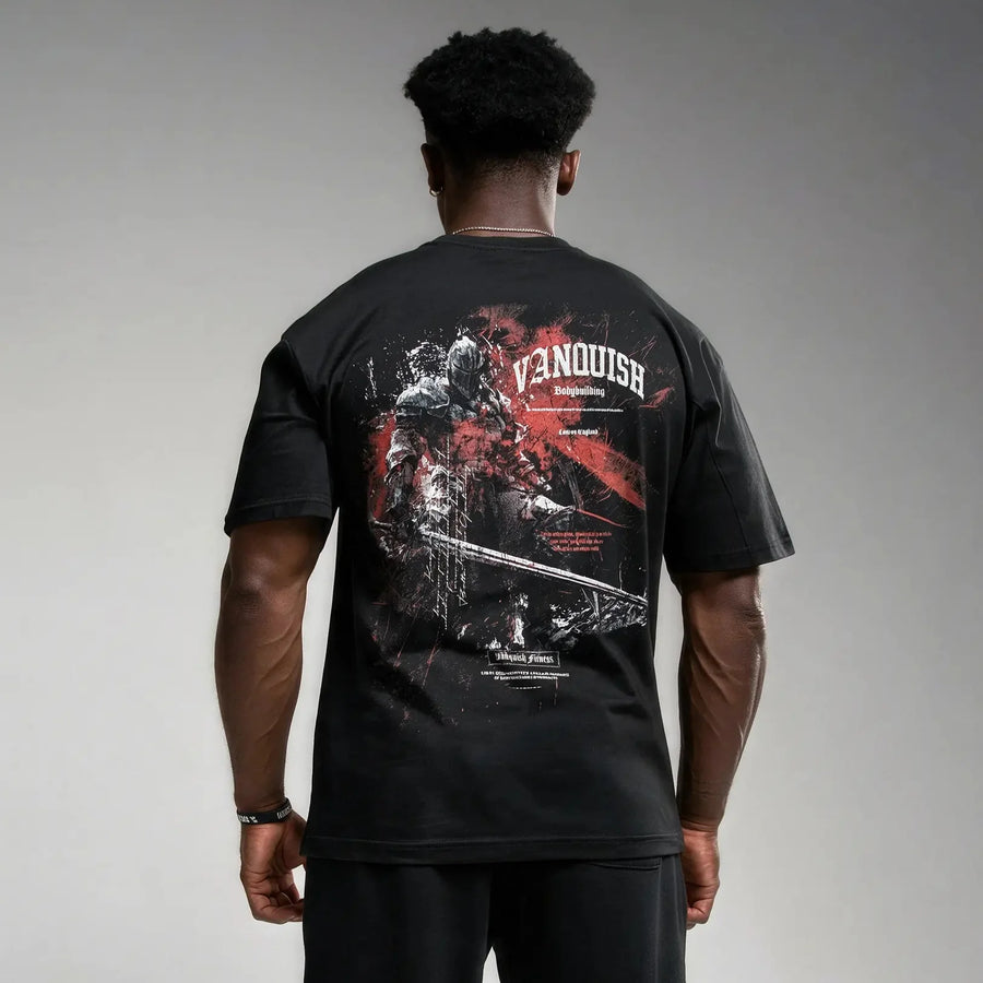 Knight Black Oversized T Shirt 1枚目の画像