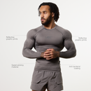 LRT Grey Performance Long Sleeve Base Layer Top 1枚目の画像