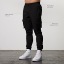 LRT Black Performance Tapered Cargo Pants 1枚目の画像
