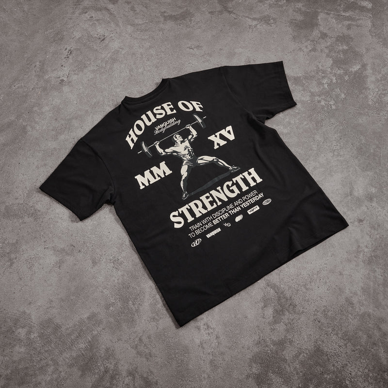 Vanquish TSP Strength MMXV Black Oversized T-Shirt 6枚目の画像