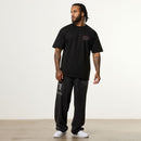 VANQUISH FITNESS Revolveモデル サマーレジーム ブラック&ピンク オーバーサイズTシャツ