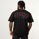 VANQUISH FITNESS Revolveモデル サマーレジーム ブラック&ピンク オーバーサイズTシャツ