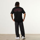 VANQUISH FITNESS Revolveモデル サマーレジーム ブラック&ピンク オーバーサイズTシャツ