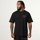 VANQUISH FITNESS Revolveモデル サマーレジーム ブラック&ピンク オーバーサイズTシャツ