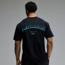REVOLVE FADE AQUA BLACK OVERSIZED T SHIRT 1枚目の画像