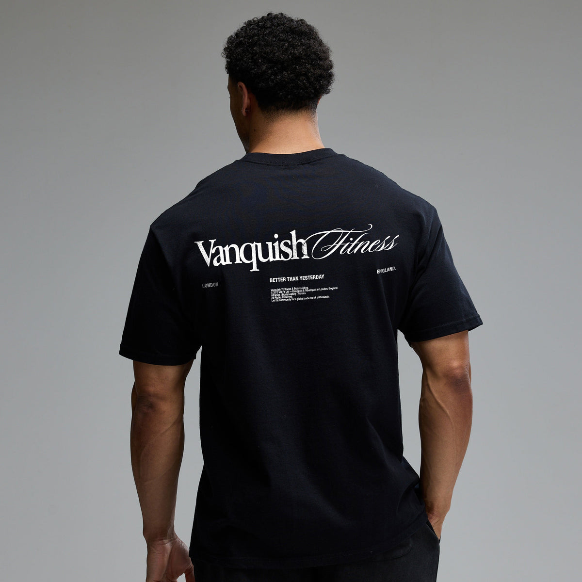 REVOLVE SCRIPT BLACK OVERSIZED T SHIRT 1枚目の画像