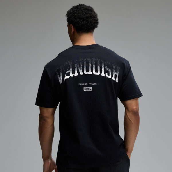 VANQUISH FITNESS Revolveモデル フェード ブラック オーバーサイズTシャツ
