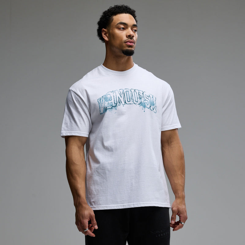 VANQUISH FITNESS Revolveモデル スプレー ホワイト オーバーサイズ T