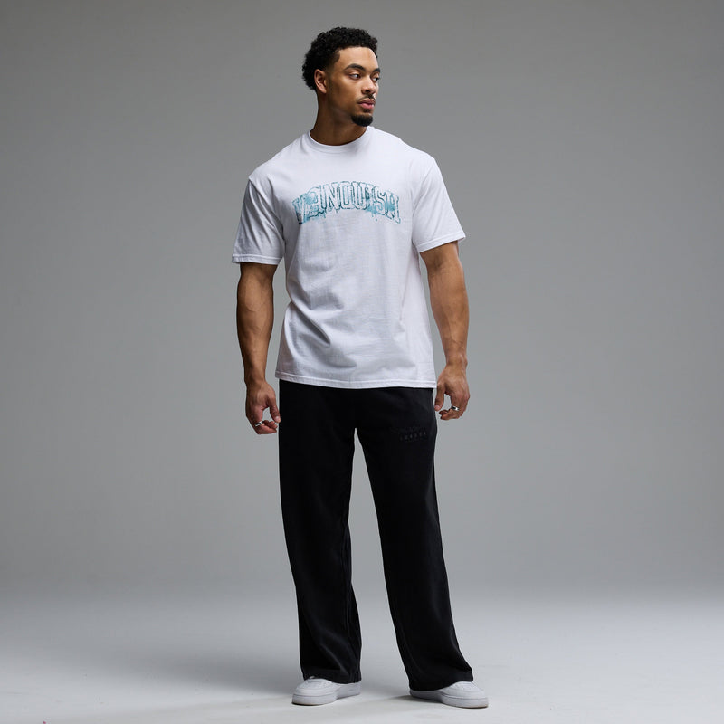 VANQUISH FITNESS Revolveモデル スプレー ホワイト オーバーサイズ T