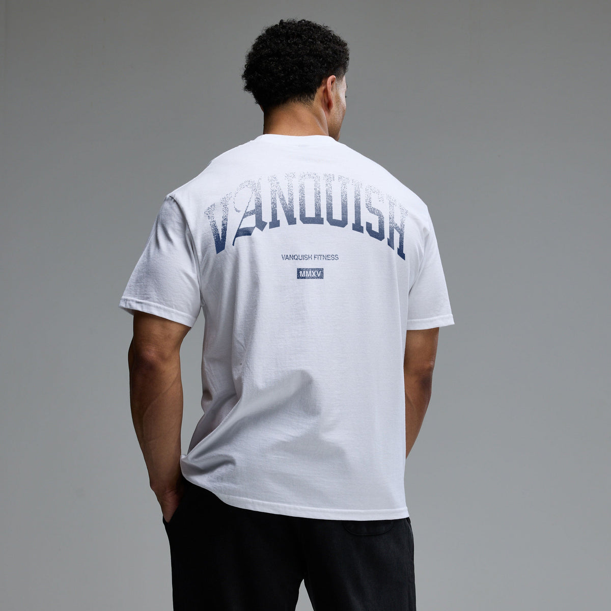 REVOLVE FADE WHITE BLUE OVERSIZED T SHIRT 1枚目の画像