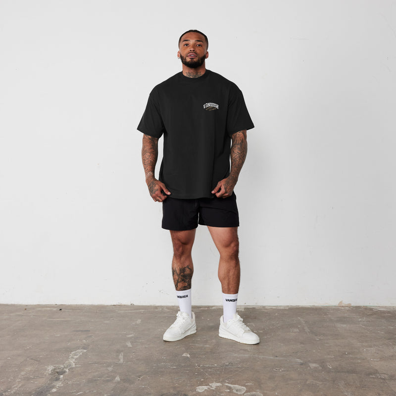 Vanquish Revolve Summer Regime Black Oversized T Shirt 2枚目の画像