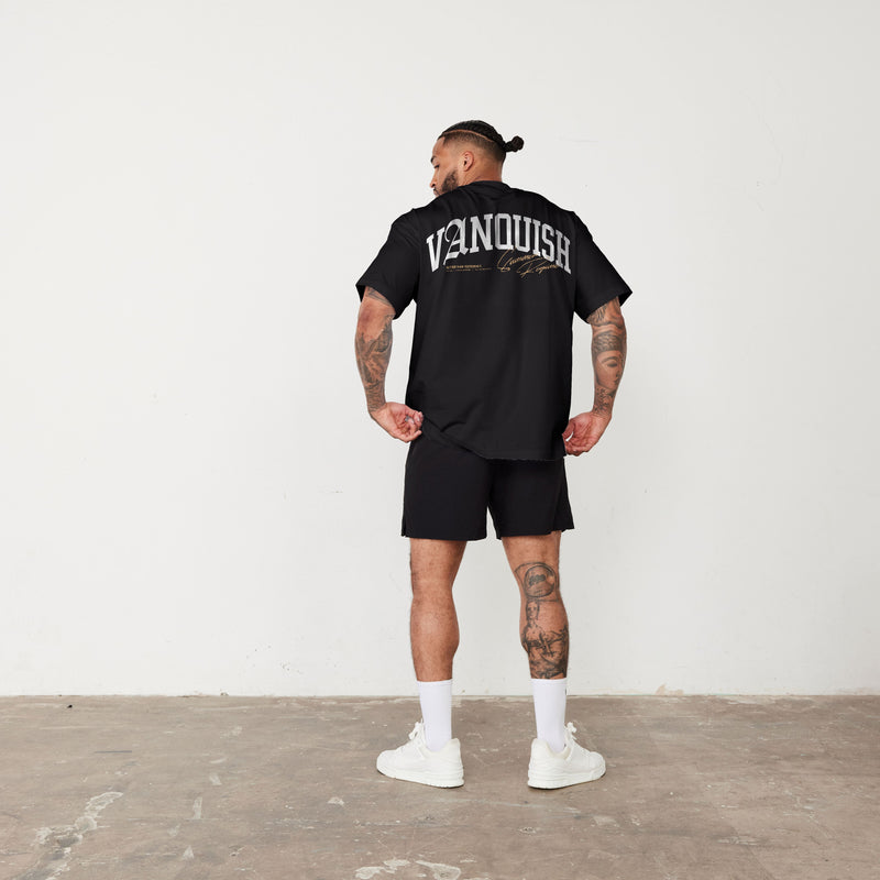 Vanquish Revolve Summer Regime Black Oversized T Shirt 5枚目の画像