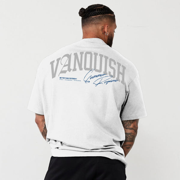 Vanquish Revolve Summer Regime White Oversized T Shirt 1枚目の画像