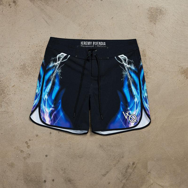 VQ Black and Blue Jeremy Buendia Men's Physique Board Shorts 2枚目の画像