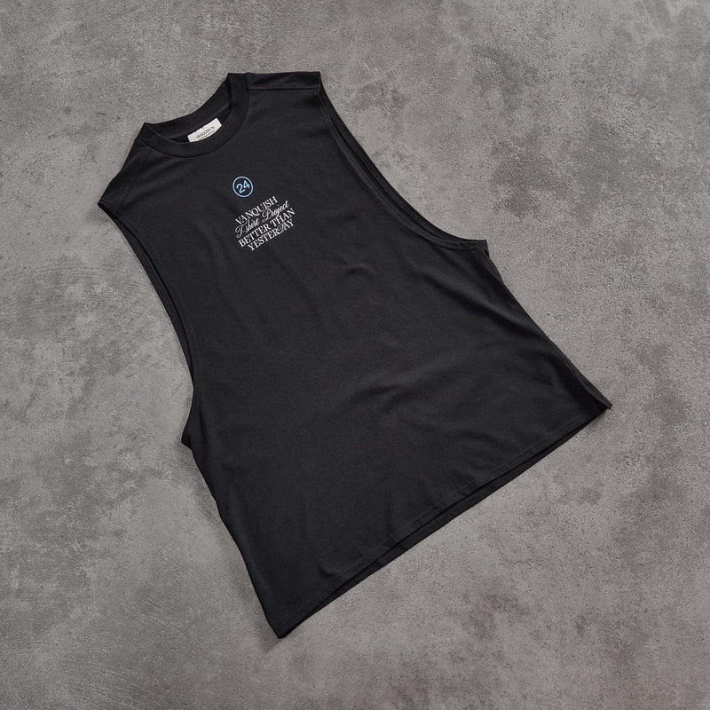 Vanquish TSP 2024 Collective Black Sleeveless Oversized T-Shirt 2枚目の画像