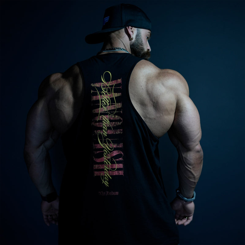 VQ X BADASS BLACK TANK TOP 2枚目の画像