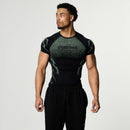 TRIBAL COMPRESSION AQUA SHORT SLEEVE T SHIRT 1枚目の画像