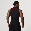 TRIBAL COMPRESSION BLACK AND RED TANK 2枚目の画像
