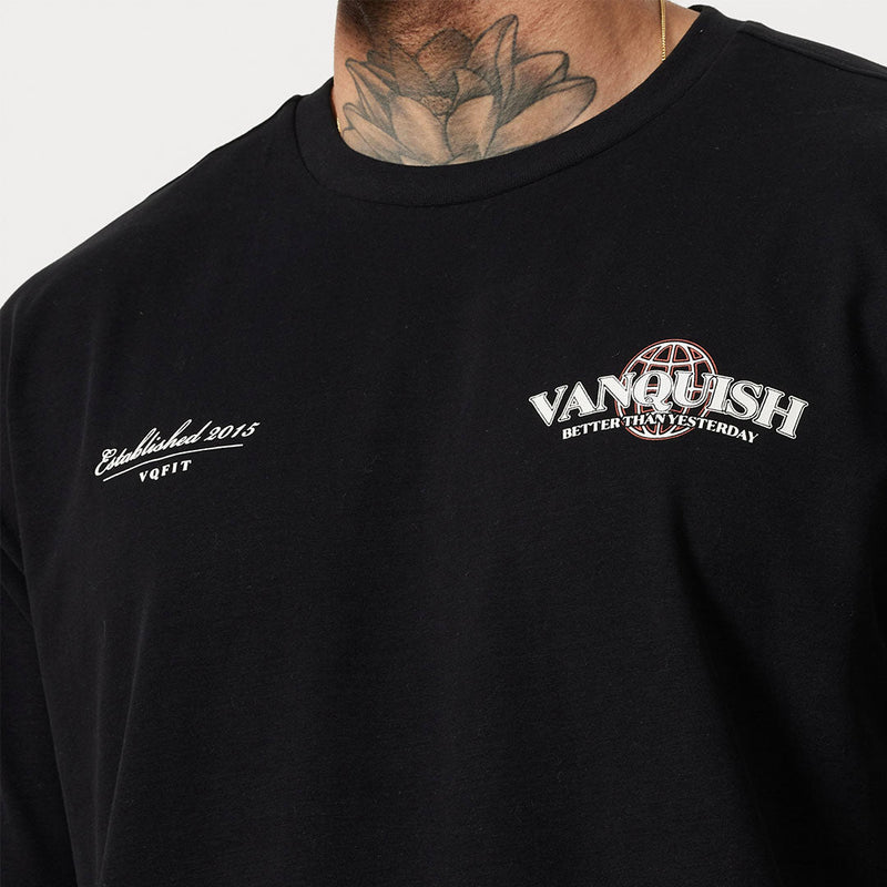 Vanquish TSP Black Global Oversized T Shirt 3枚目の画像