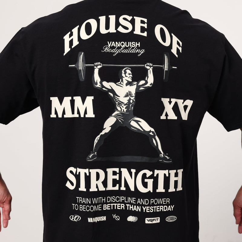 Vanquish TSP Strength MMXV Black Oversized T-Shirt 8枚目の画像