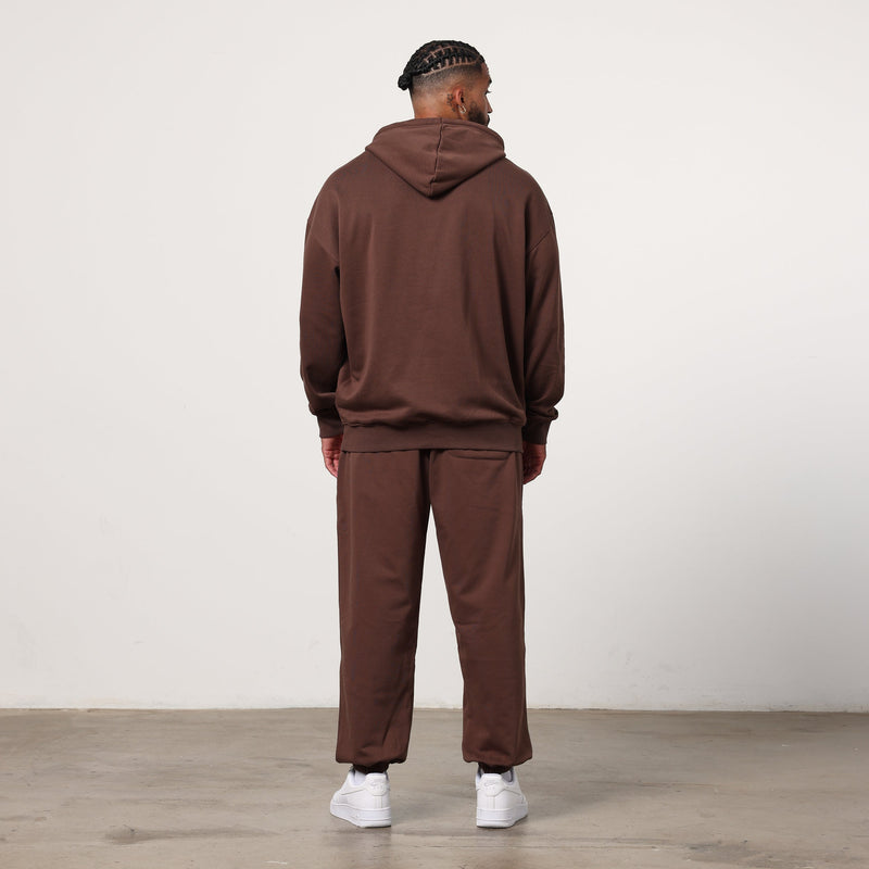 Vanquish Essential Chocolate Oversized Pullover Hoodie 2枚目の画像