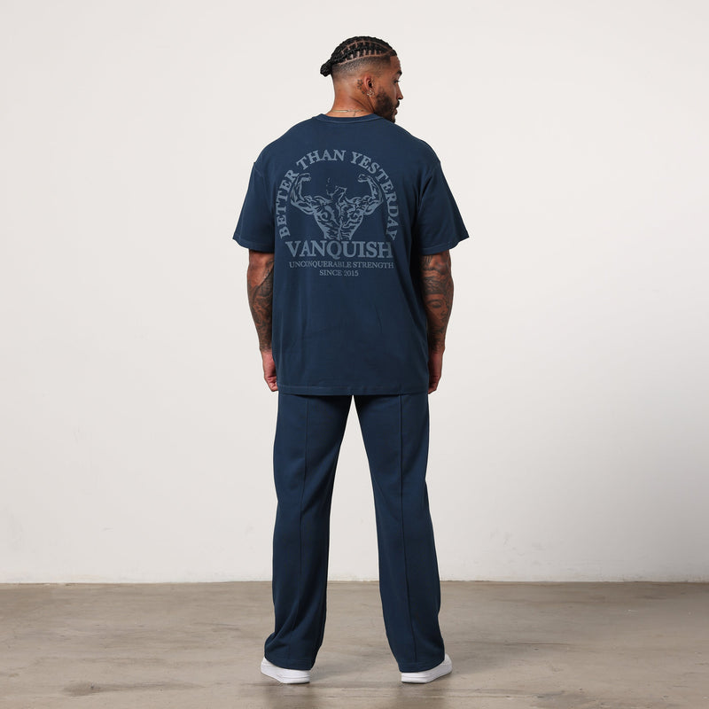 Vanquish Midnight Blue Unconquerable Strength Oversized T Shirt 4枚目の画像